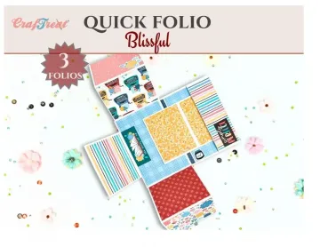 Quick Folio, black, kraft, white--Blissful